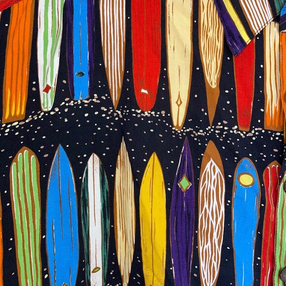 Kahala John Severson Mens Shirt Size XL Multicolor Surfboards Hawaiian - Picture 7 of 11